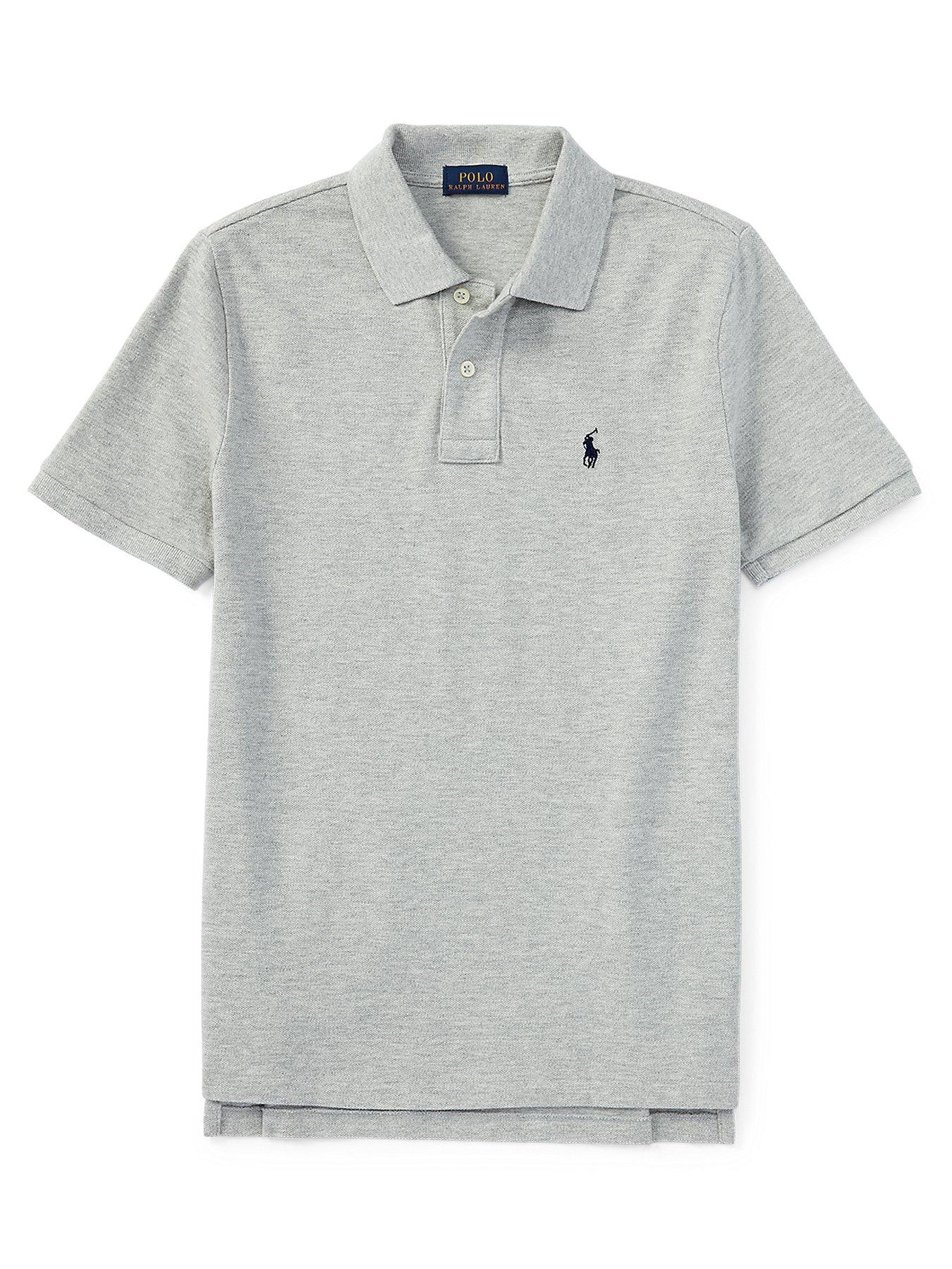 Ralph Lauren Boys Classic Short Sleeve Polo Shirt - Grey