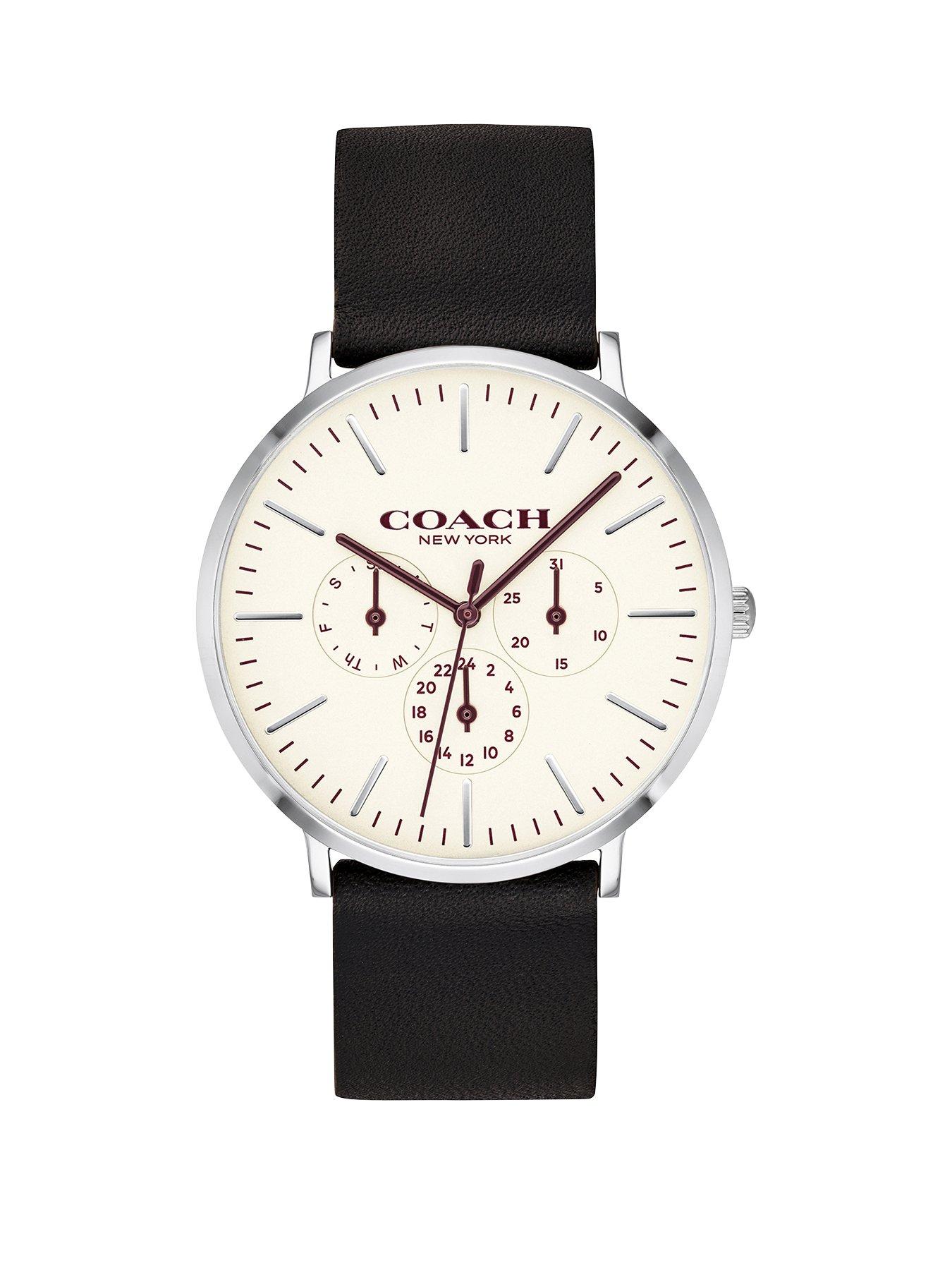 Jewellery & watches White Multi Dial Black Strap Watch