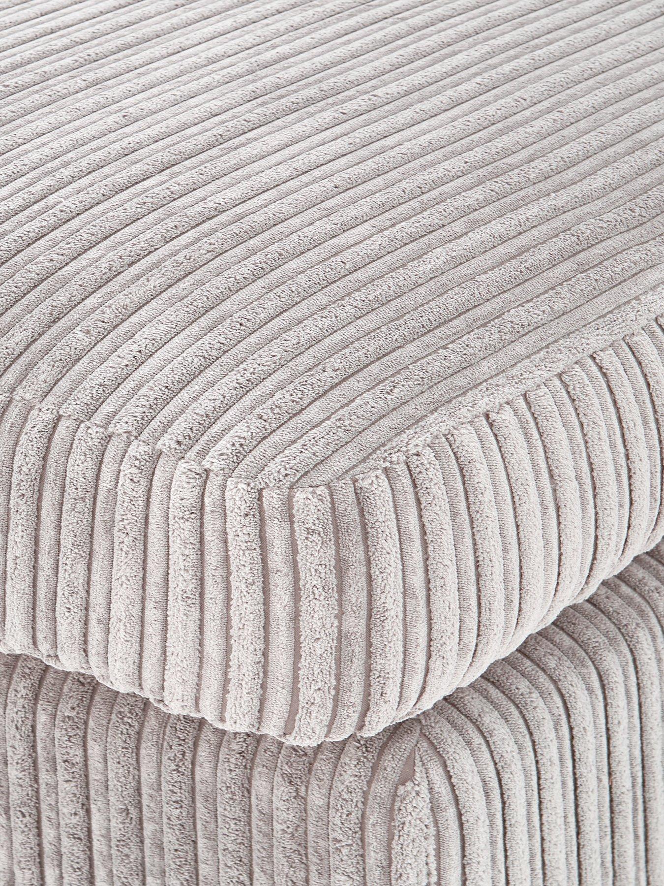 Image 3 of 6 of The Very Collection Amalfi Standard Back Fabric Right Hand Corner Chaise Sofa - Silver - FSC&reg; Certified