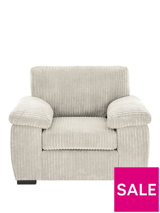 front image of amalfi-fabric-armchair-silver