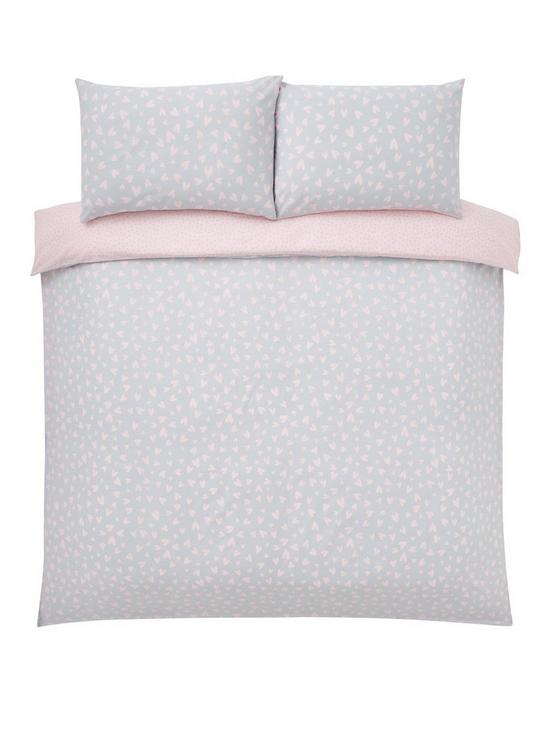 stillFront image of everyday-collection-heart-ditsy-twin-pack-duvet-cover-set