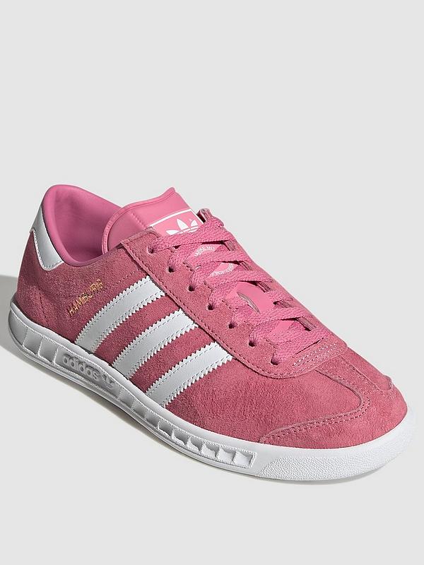 Unisex Junior Hamburg Trainers - Pink/White بكلايت Unisex Junior Hamburg Trainers - Pink/White بكلايت