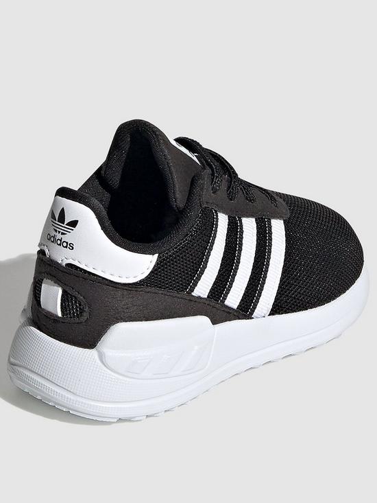 stillFront image of adidas-originals-unisex-infant-la-trainer-lite-shoe-blackwhite