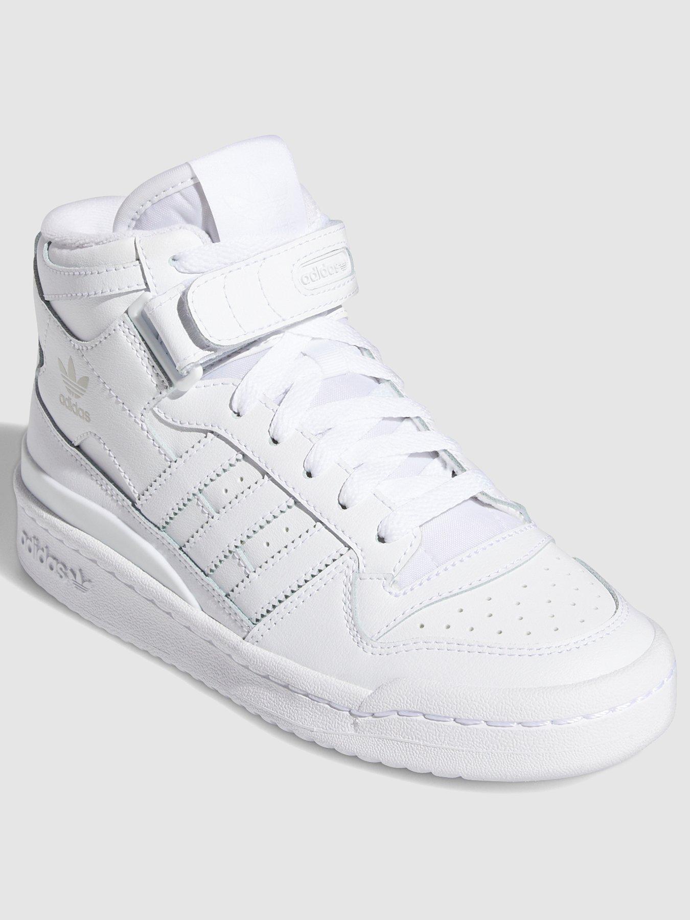 Adidas originals forum mid triple white sale