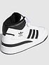  image of adidas-originals-unisex-junior-forum-mid-j-trainer-white-black