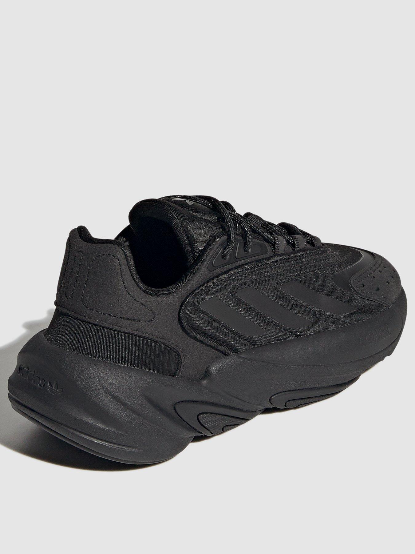 adidas Originals Junior Ozelia Trainers - Triple Black | very.co.uk