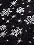  image of very-home-sparkle-snowflake-christmas-cosy-fleece-duvet-cover-set-grey