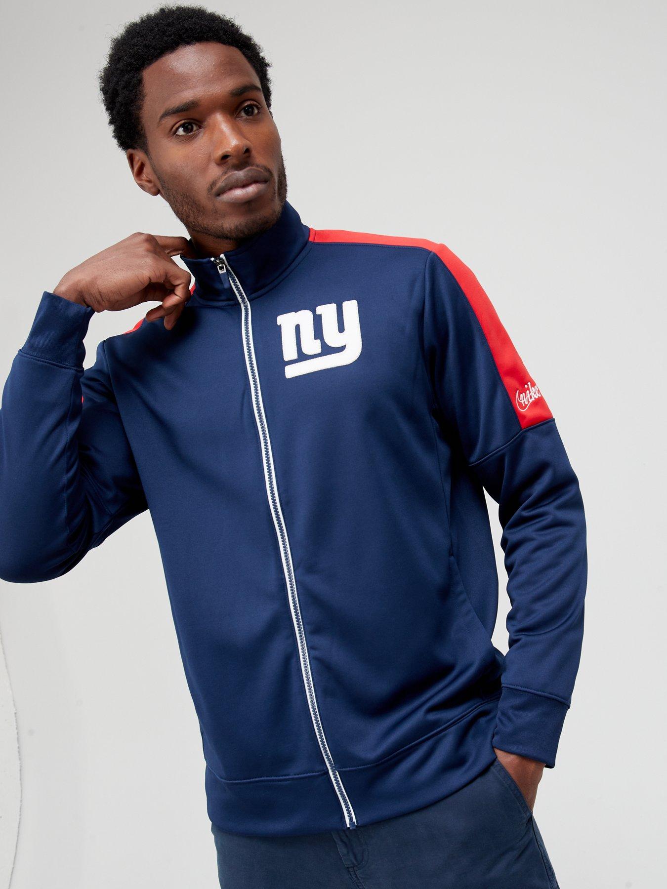 Men x Nike NY Giants Zip Though Jacket - Navy/Red