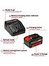  image of einhell-pxc-18v-40ah-starter-kit-battery-and-charger