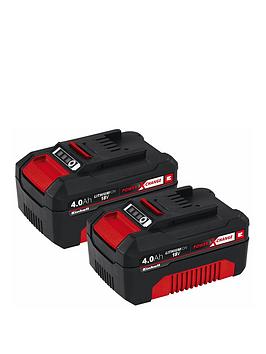 Product photograph of Einhell Pxc 18v 4 0ah Twin Pack - 2 X Battery from very.co.uk