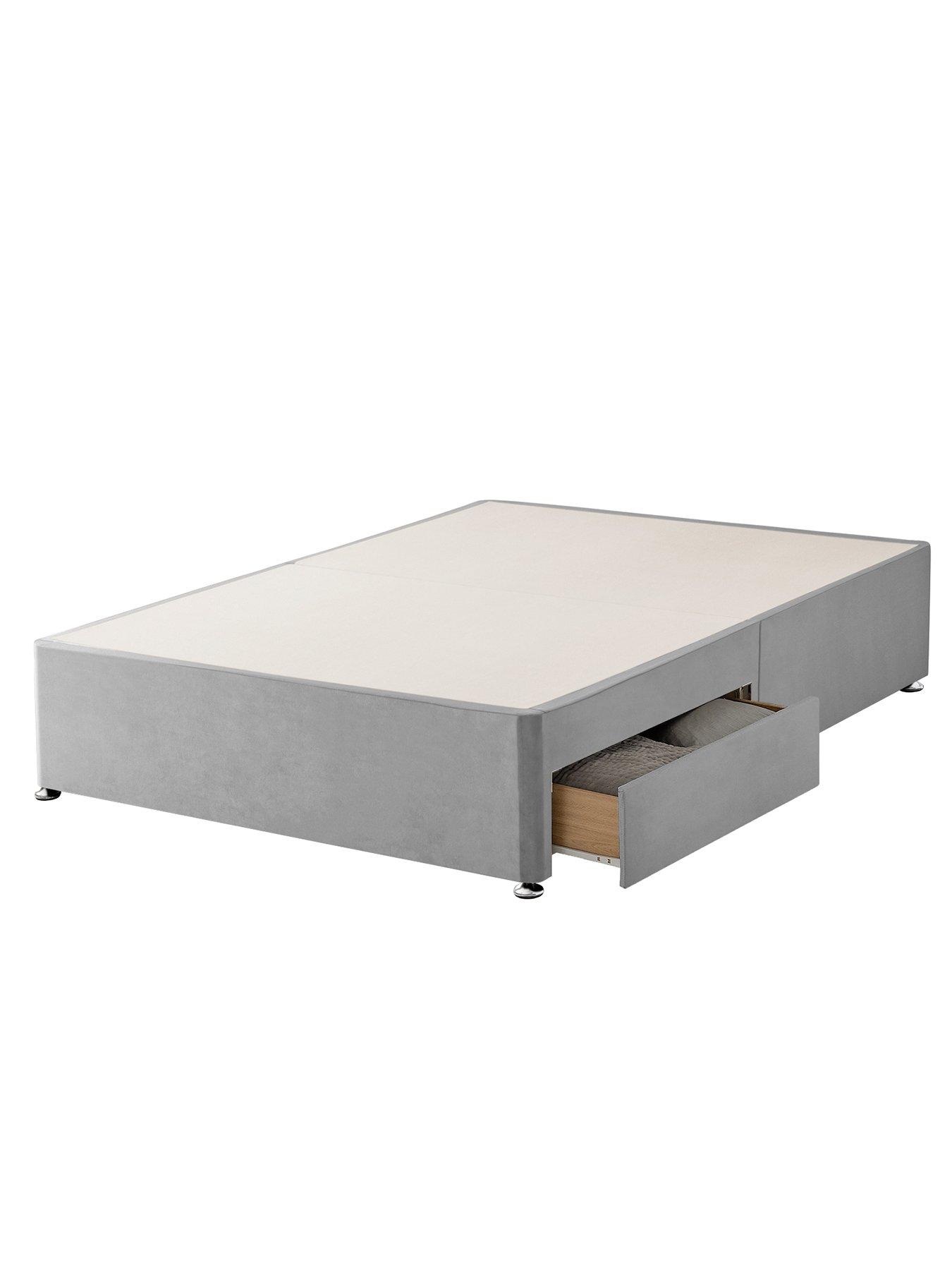 Silentnight Divan Velvet Bed Base with Storage Options