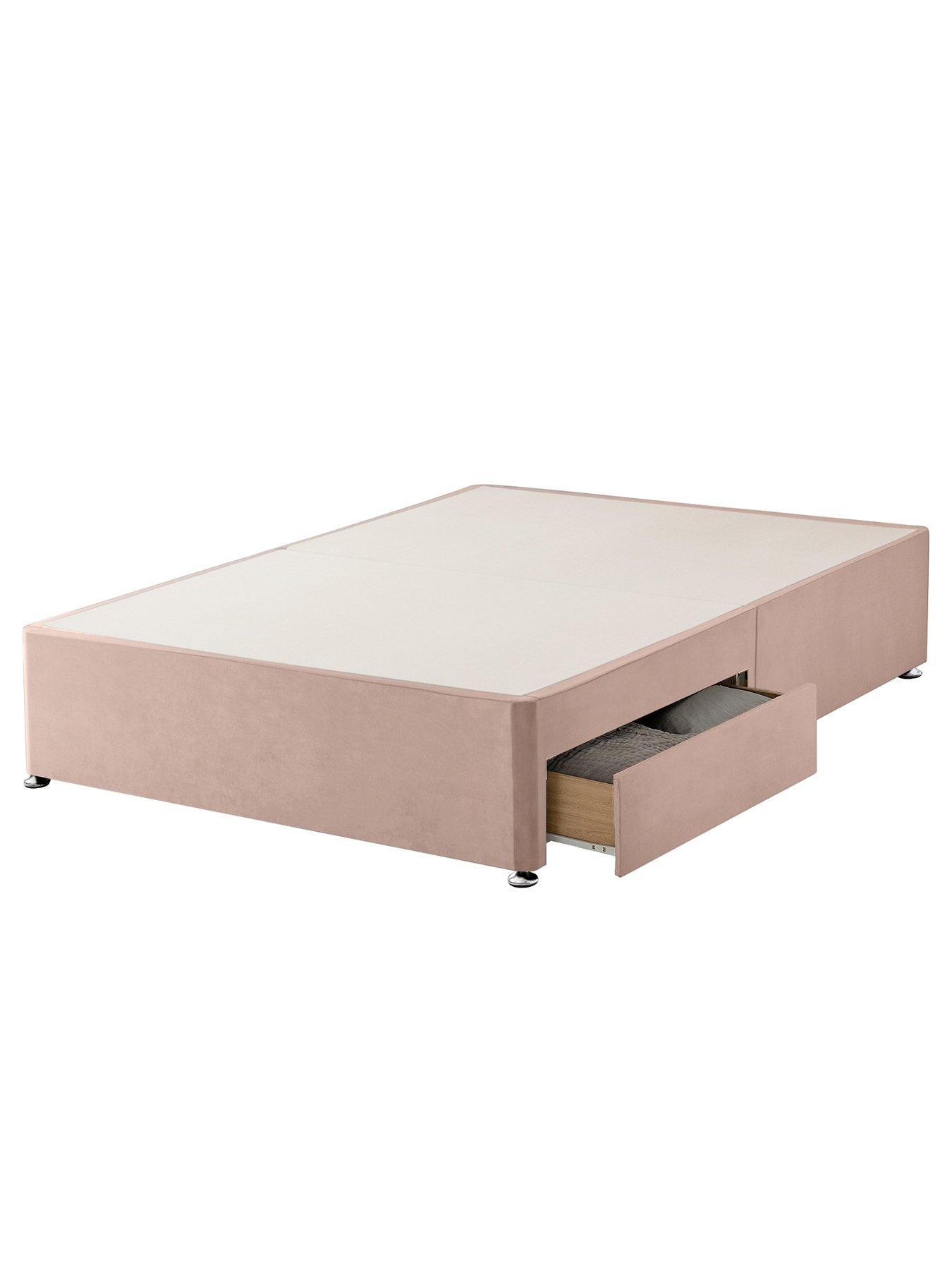 Silentnight Divan Velvet Bed Base with Storage Options