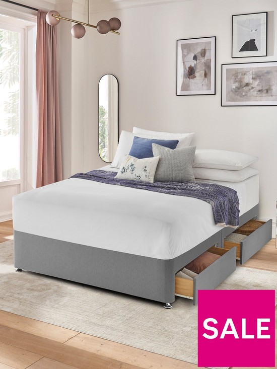 front image of silentnight-fabric-divan-bed-with-storage-options-base-only-ndash-headboard-not-included