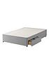  image of silentnight-fabric-divan-bed-with-storage-options-base-only-ndash-headboard-not-included