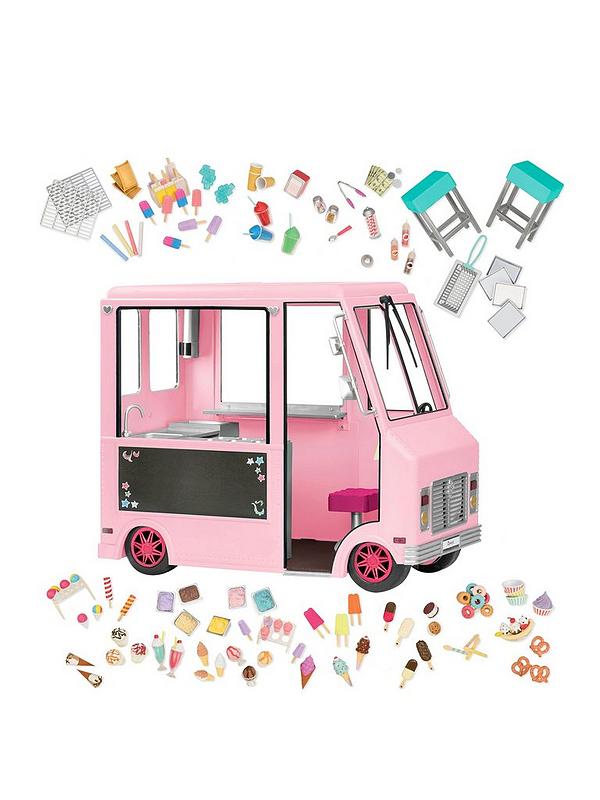 Image 1 of 6 of Our Generation Sweet Stop Ice Cream Truck (Pink)
