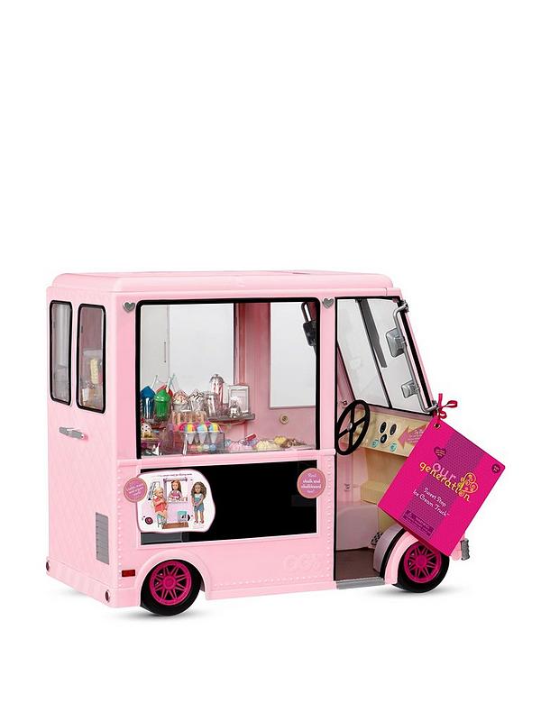 Image 2 of 6 of Our Generation Sweet Stop Ice Cream Truck (Pink)