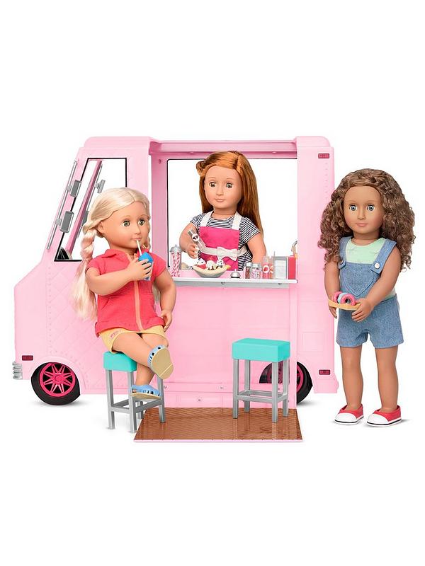 Image 5 of 6 of Our Generation Sweet Stop Ice Cream Truck (Pink)