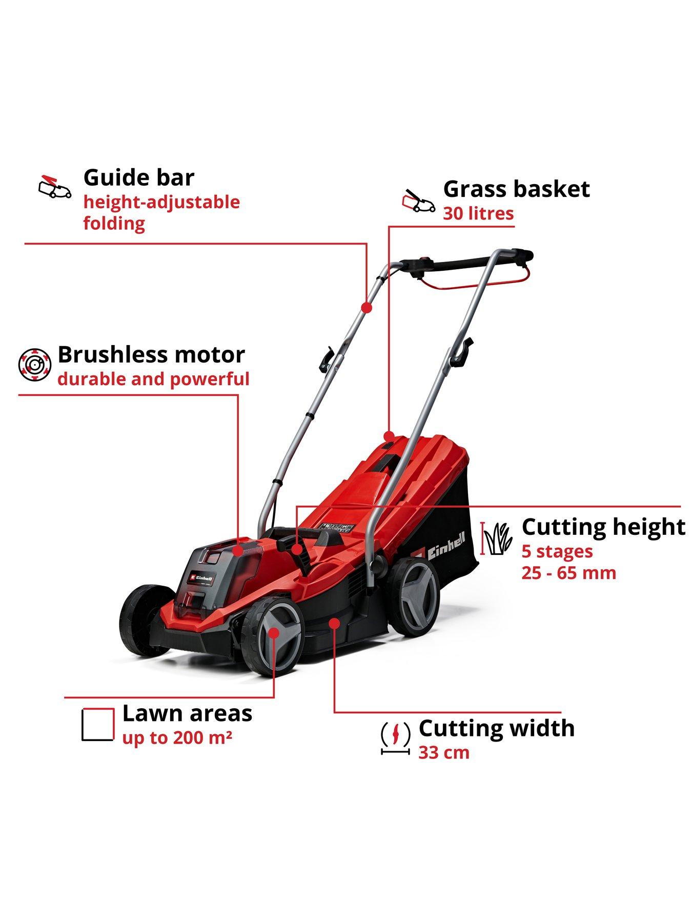 Image 3 of 6 of Einhell PXC 33cm Cordless Mower - GE-CM 18/33 Li Kit (18V includes battery)