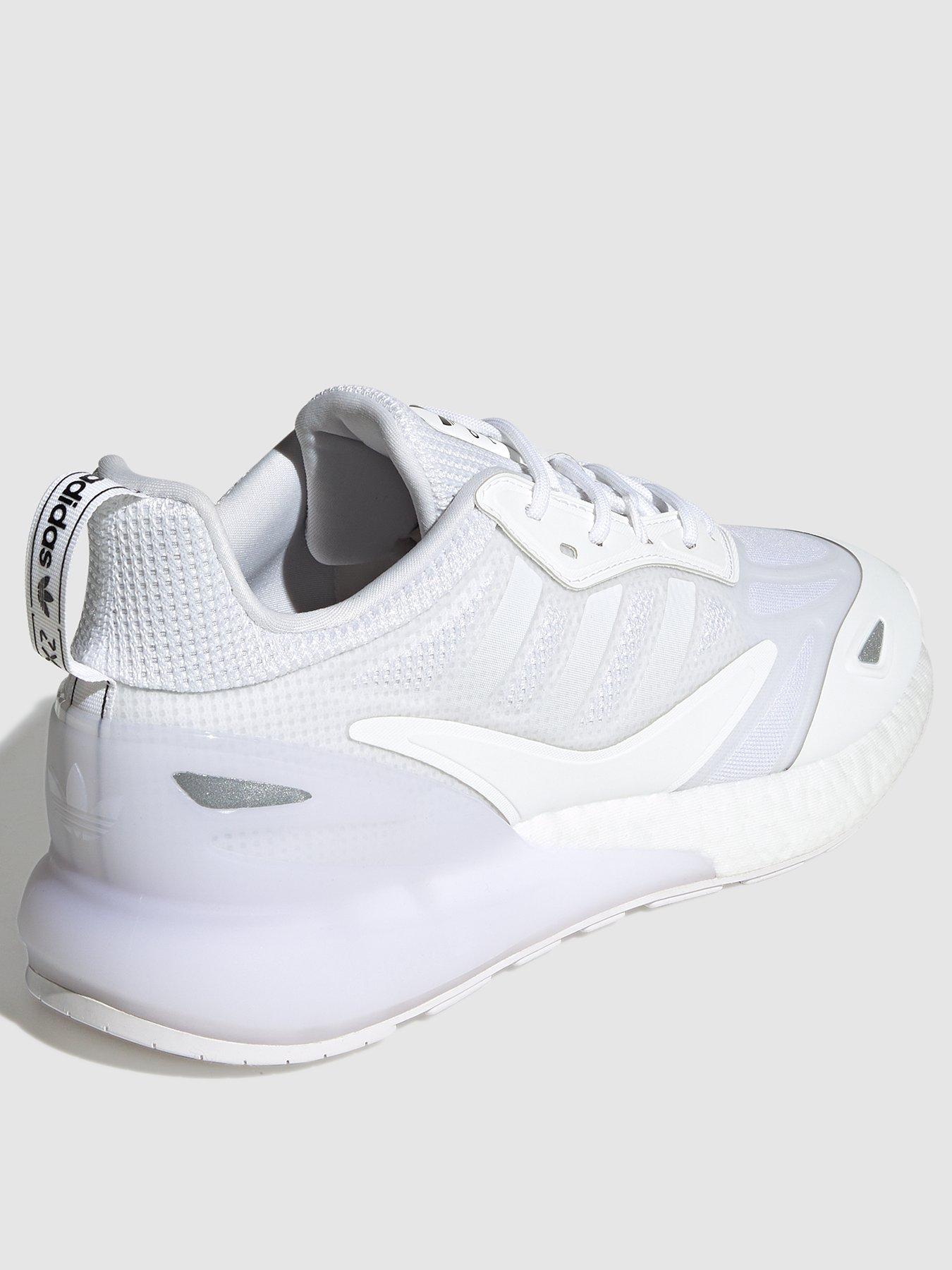 adidas Originals Zx 2K Boost 2.0 - White/Silver | very.co.uk