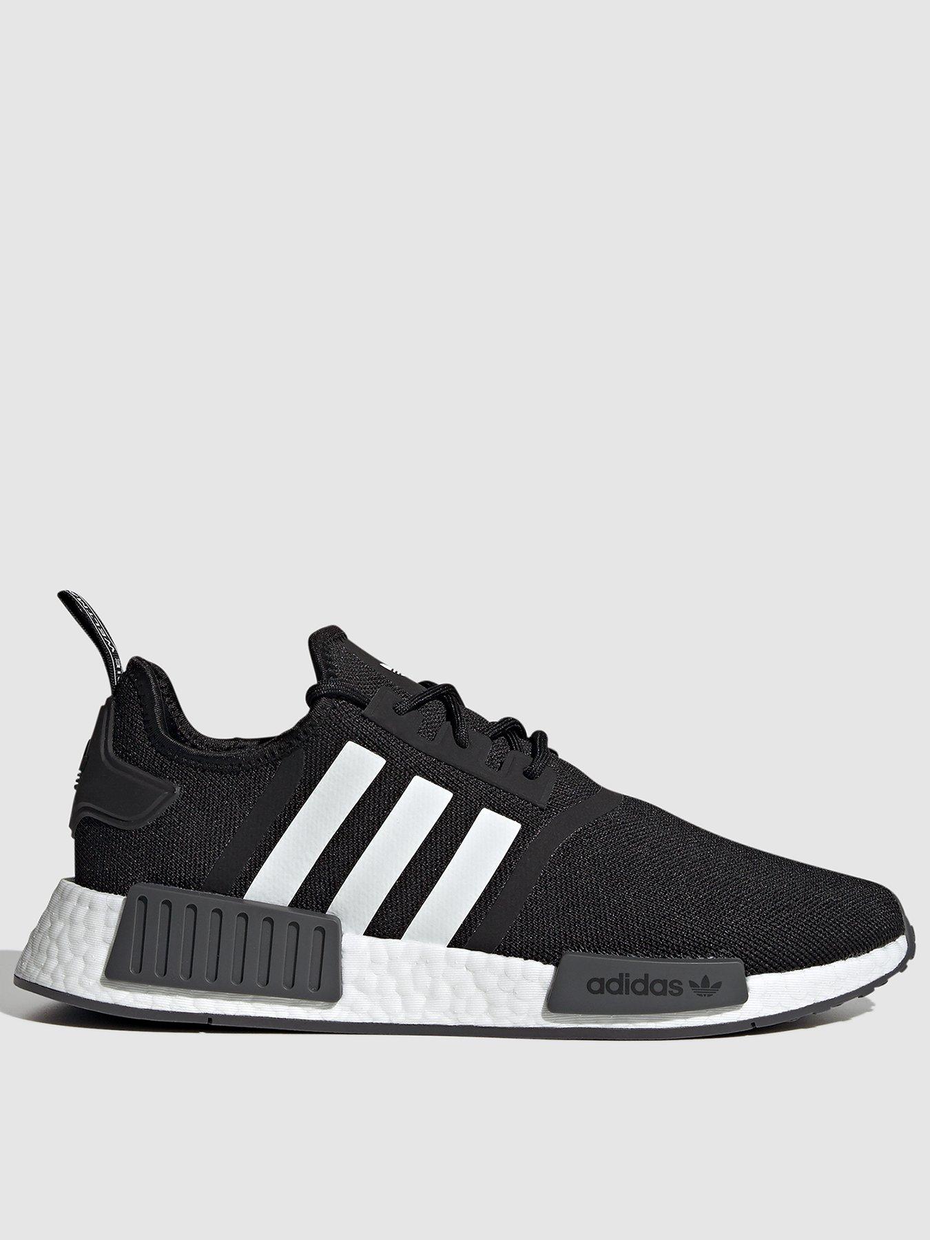 black and white adidas shoes nmd