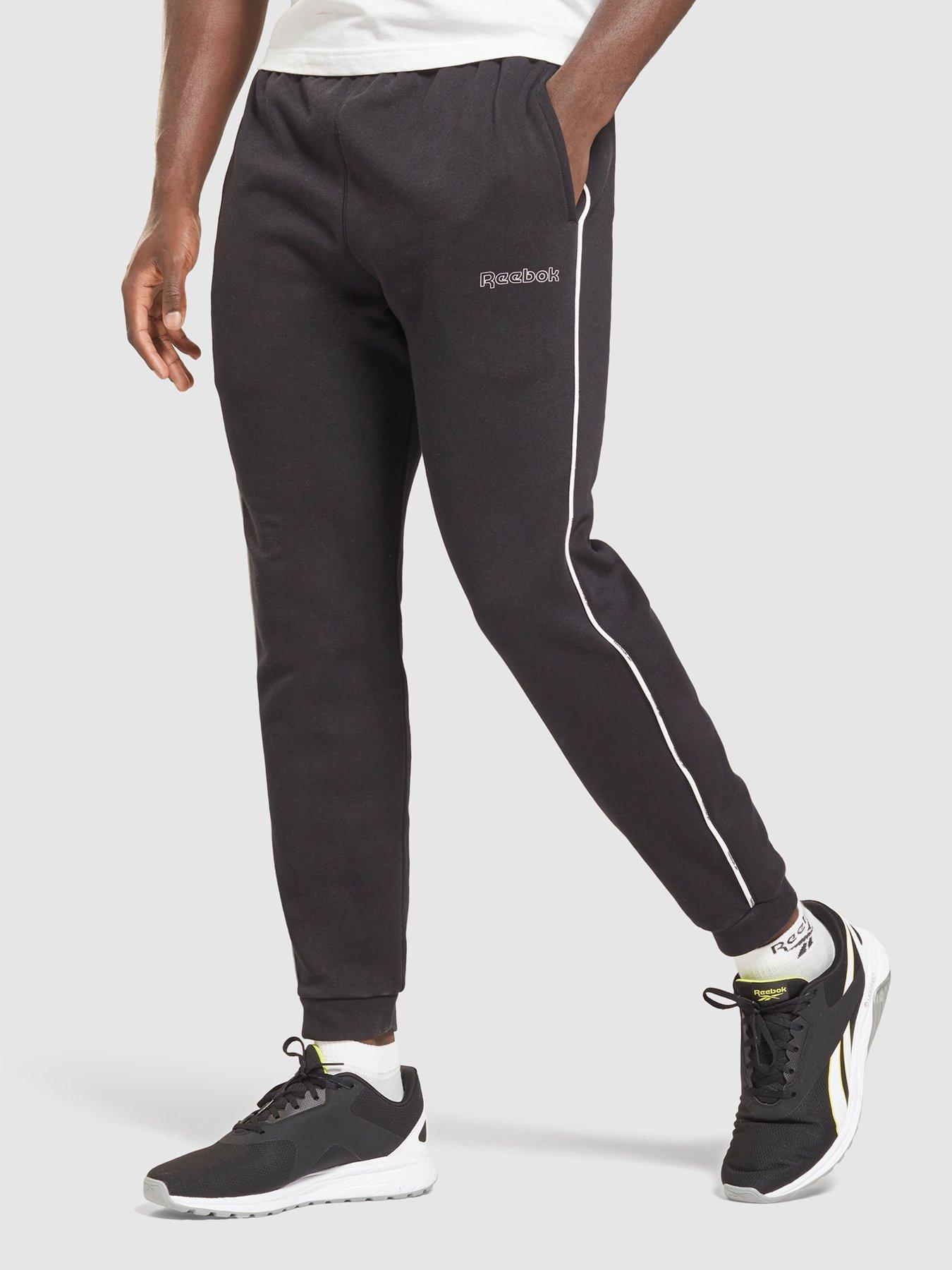 Reebok Training Essential Piping Joggers - Black | very.co.uk
