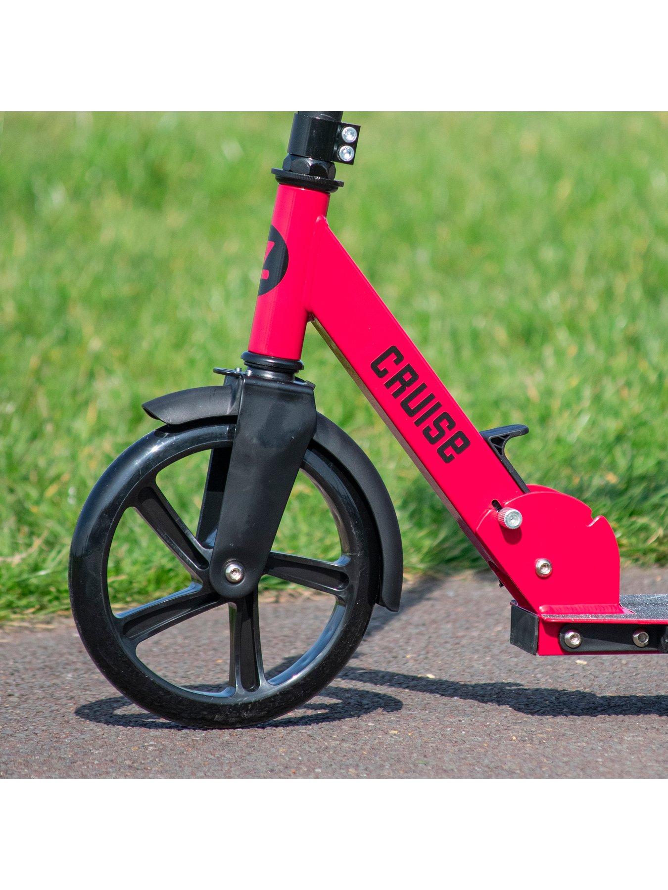 Image 5 of 6 of Zinc big wheeled folding cruise scooter - Red