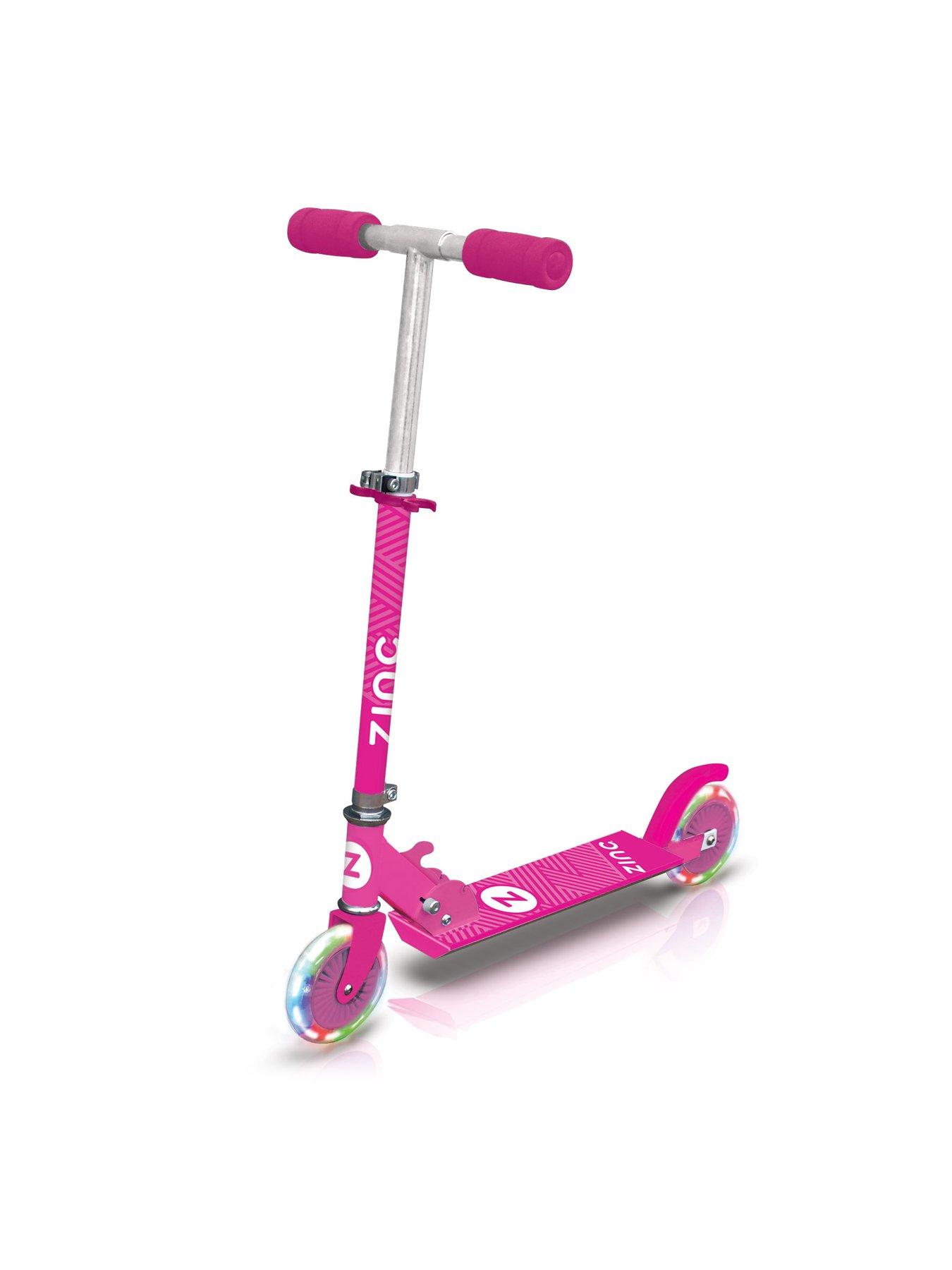 Light up shop scooter pink