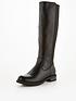  image of v-by-very-wide-fit-stretch-back-knee-boot-black