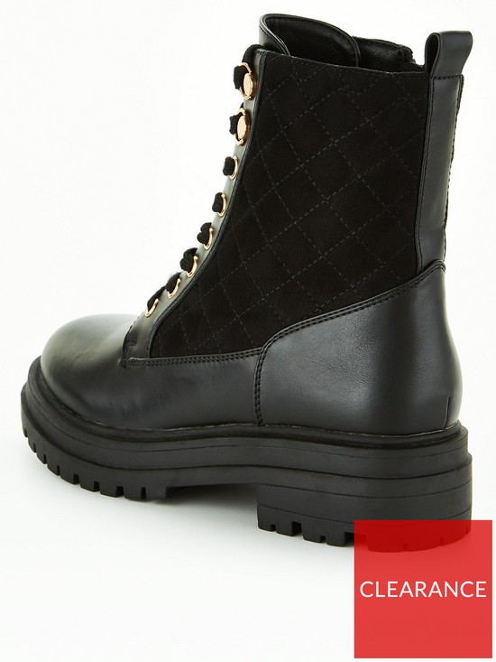 back image of v-by-very-lace-up-boot-black