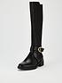  image of v-by-very-wide-fit-buckle-trim-riding-boot-black