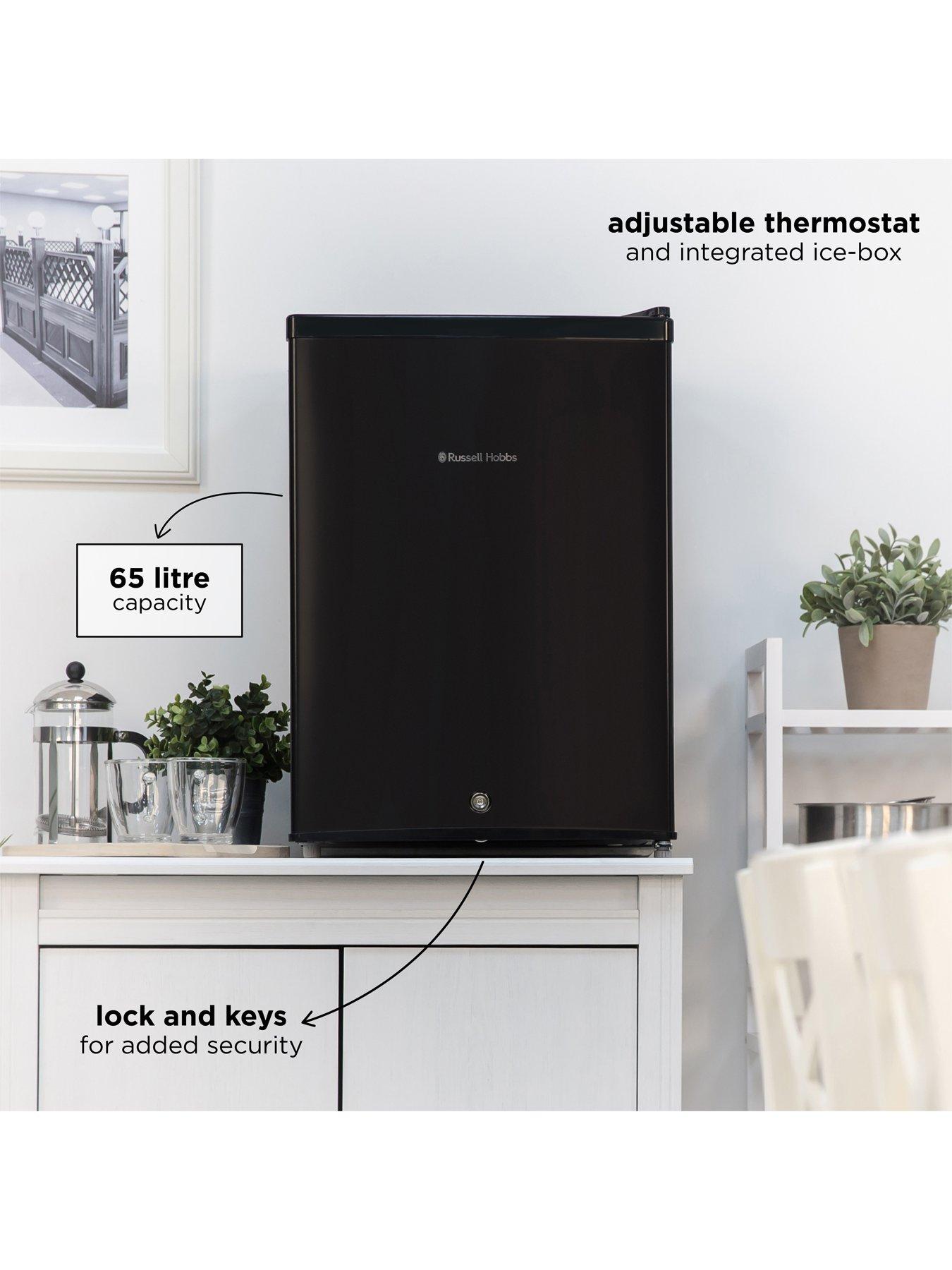 Russell Hobbs RHTTF67BLCK Under Counter Mini Fridge Cooler Black