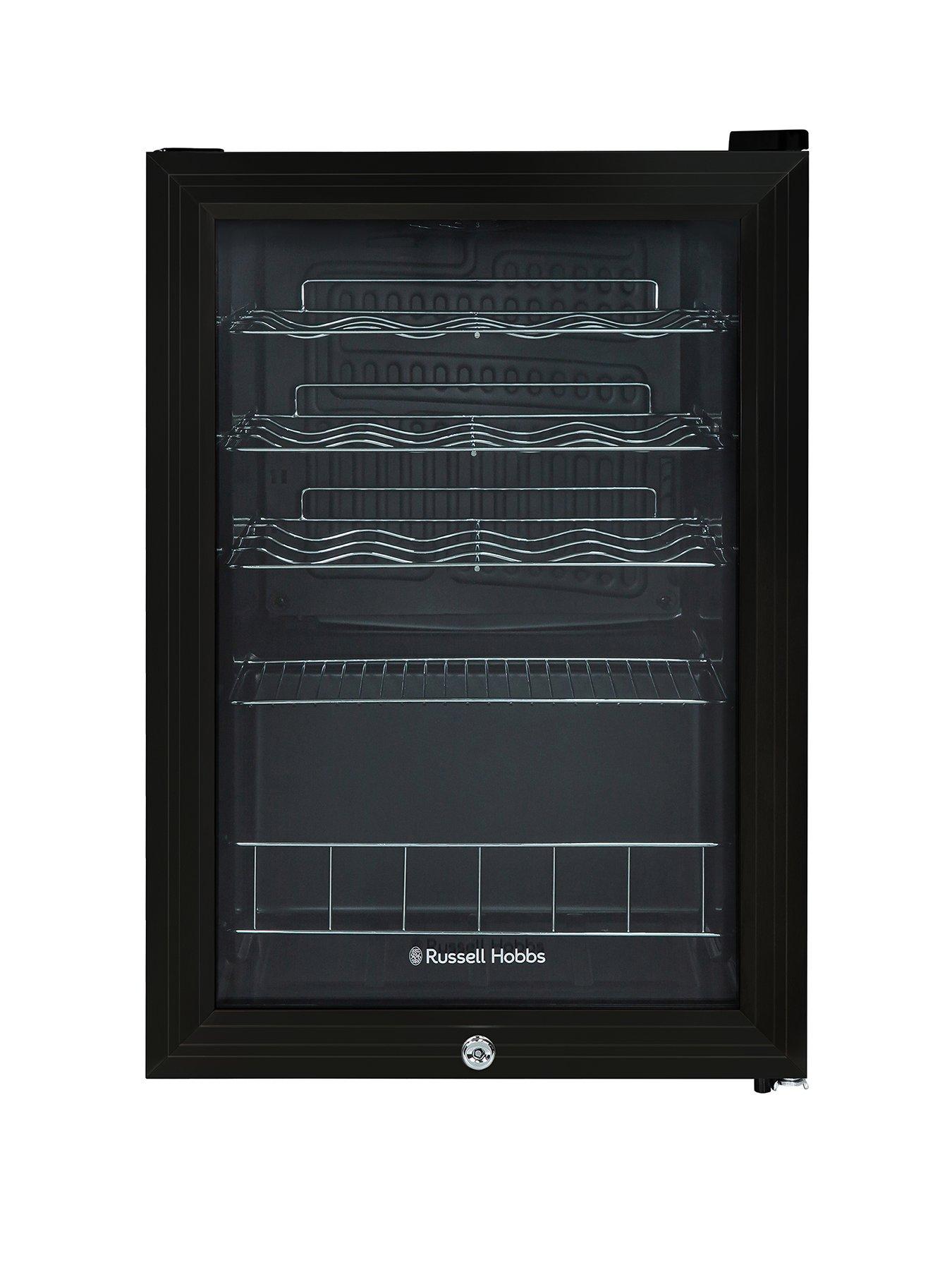 Product photograph of Russell Hobbs Rhgwc4b-lck Beer Amp Wine Drinks Cooler With Lock- Black from very.co.uk