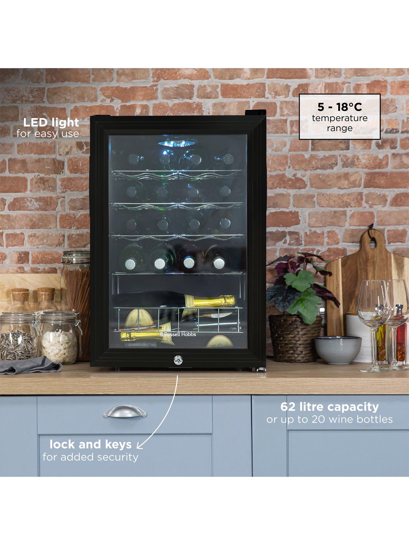 Image 3 of 8 of Russell Hobbs RHGWC4B-LCK &nbsp;Beer &amp; Wine Drinks Cooler with Lock- Black