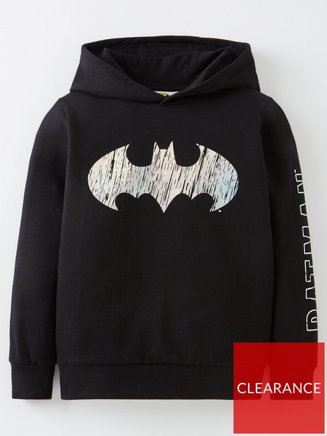 batman-boys-reflective-print-logo-hoodie--nbspnbspblack