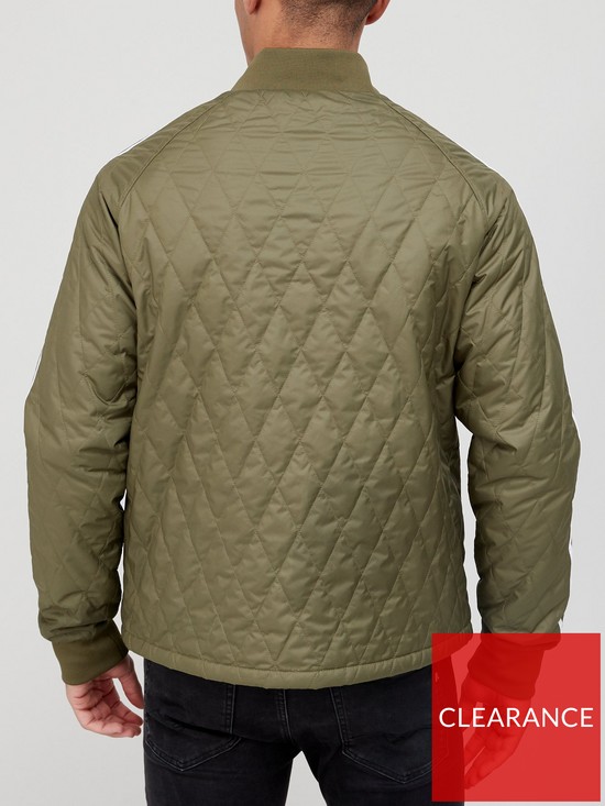 adidas Originals Quilted Jacket - Khaki | very.co.uk