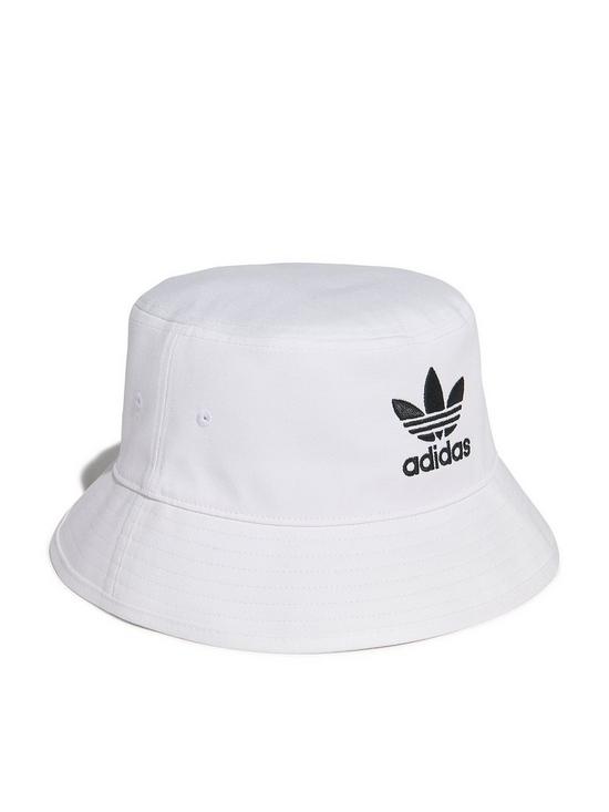 front image of adidas-originals-trefoil-bucket-hat