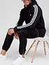 adidas-originals-3-stripe-pullover-hoodie-blackwhitefront