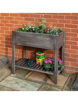Product photograph of Rowlinson Alderley Raised Planter from very.co.uk