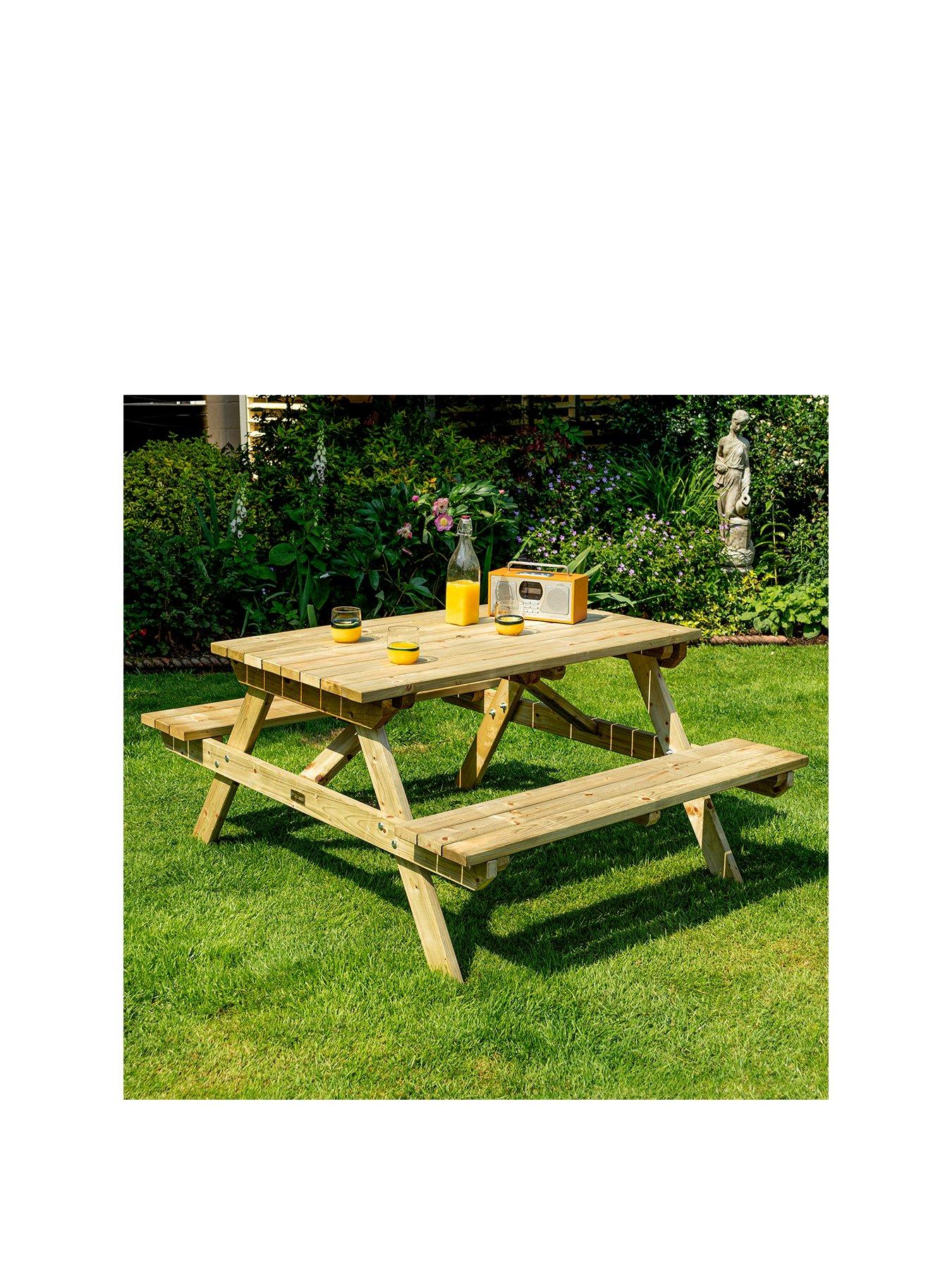 Image 1 of 7 of Rowlinson 4ft Picnic Bench