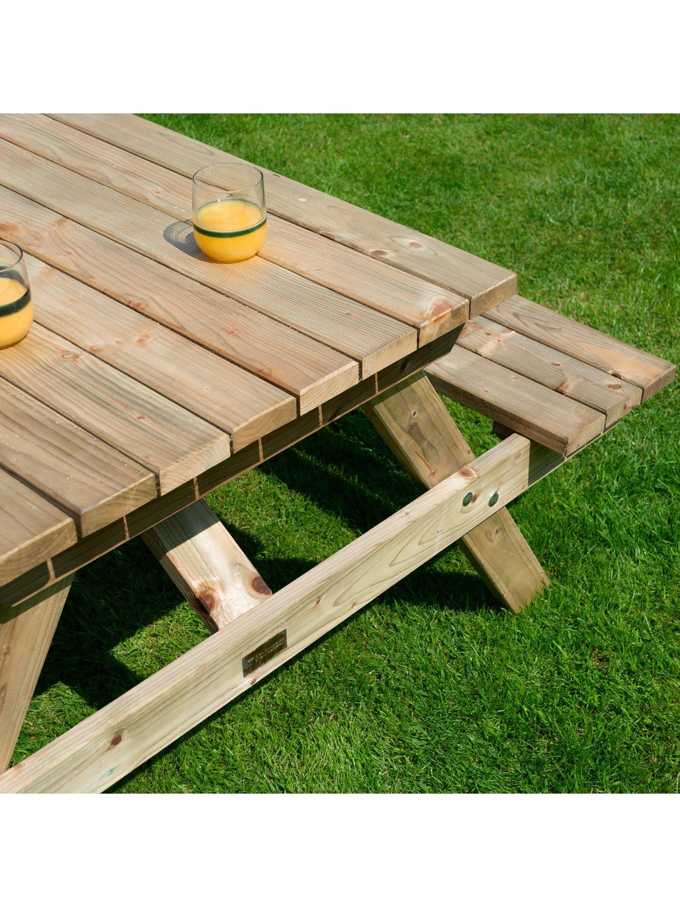 Image 6 of 7 of Rowlinson 4ft Picnic Bench