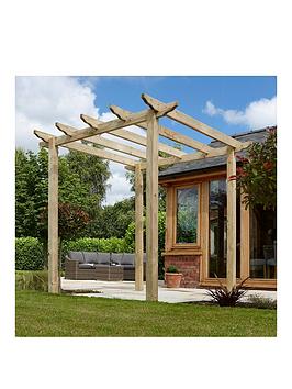 Product photograph of Rowlinson Traditional Wooden Pergola from very.co.uk