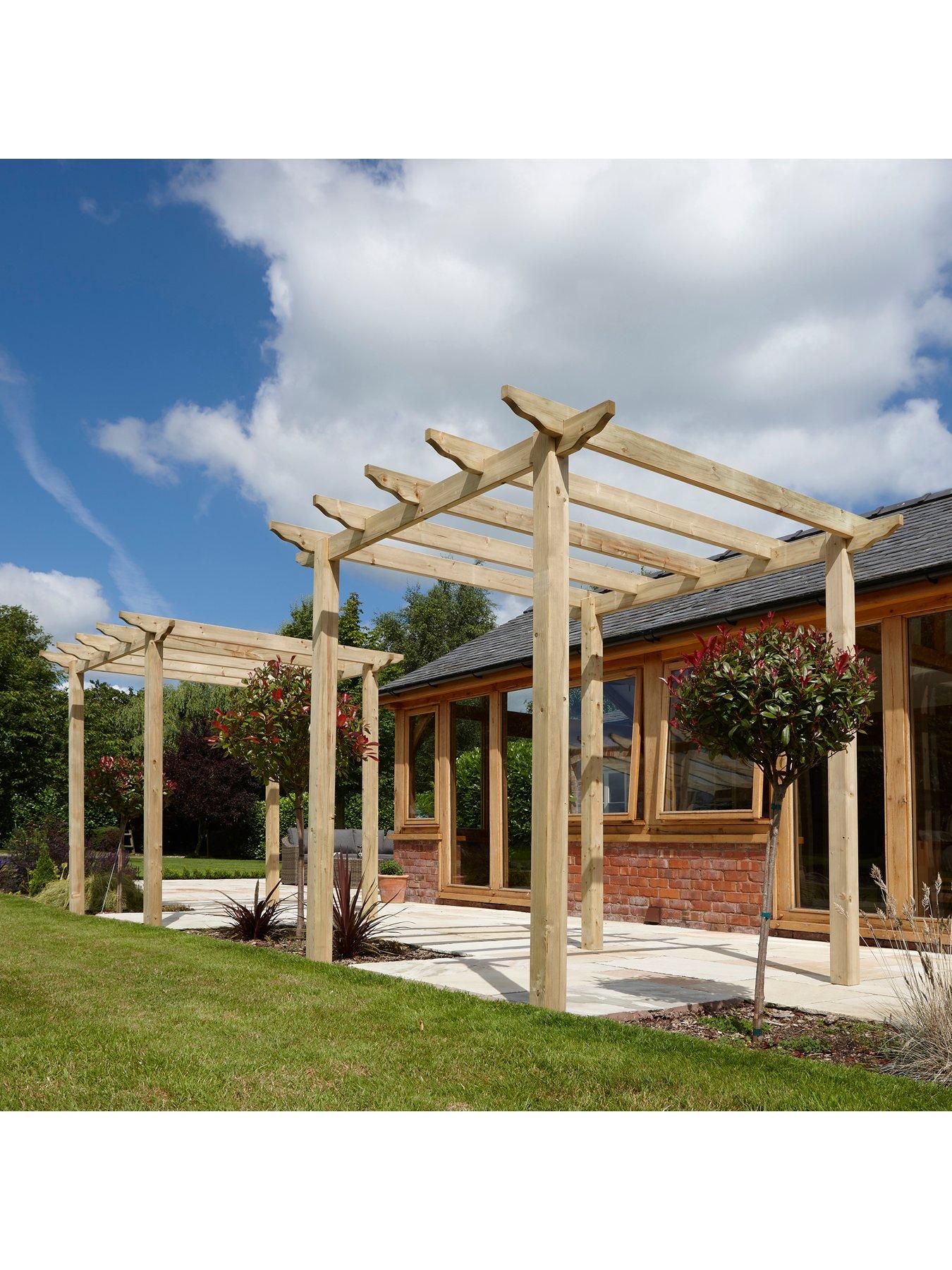 Image 3 of 4 of Rowlinson Traditional Wooden Pergola