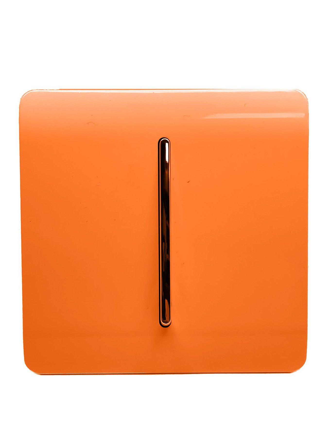 Product photograph of Trendiswitch 1g 2w 10 Amp Light Switch Orange from very.co.uk
