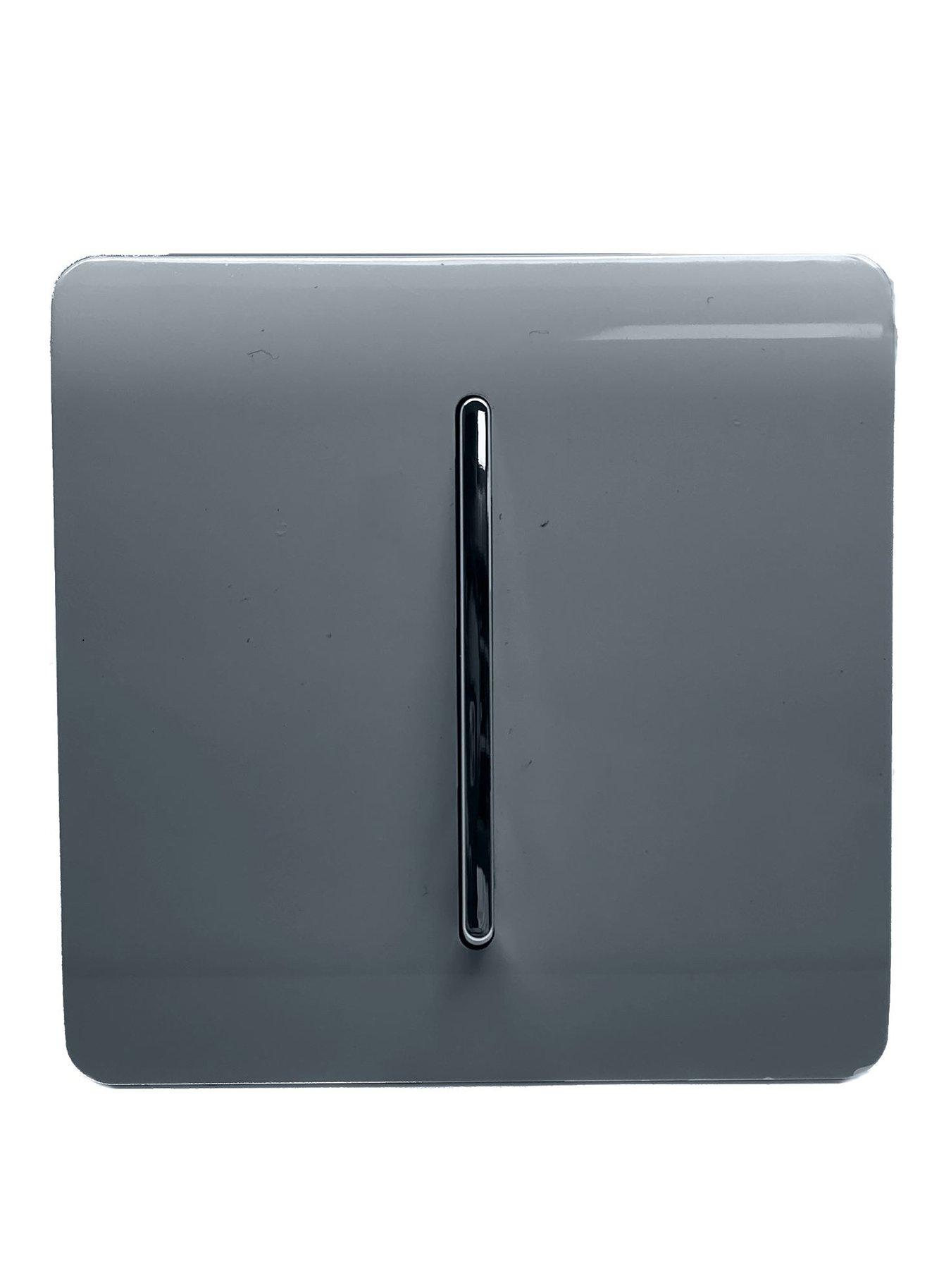 TrendiSwitch 1G 2W 10 Amp Light Switch Warm Grey Twin Pack very.co.uk