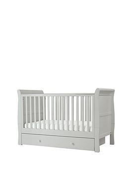 Mia Baby Cot Bed - Stone Grey