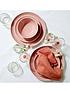  image of waterside-12-piece-halo-bubble-gum-pink-dinner-set
