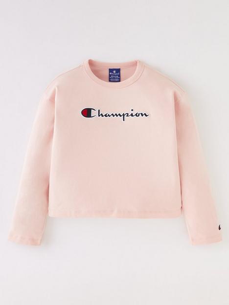 champion-girls-long-sleeve-t-shirt-pink