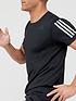  image of adidas-3-stripe-techfit-baselayer-short-sleevenbspt-shirt-black