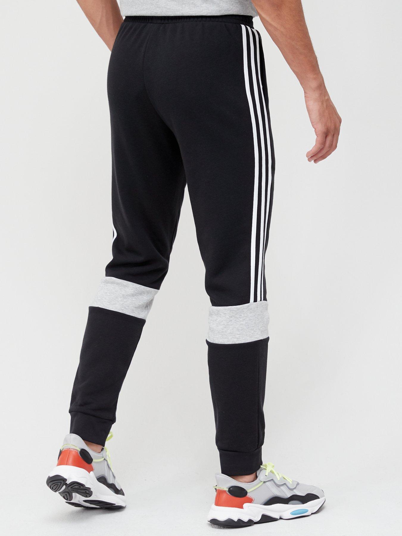 Joggers Colourblock Sweat Pants - Black/Grey
