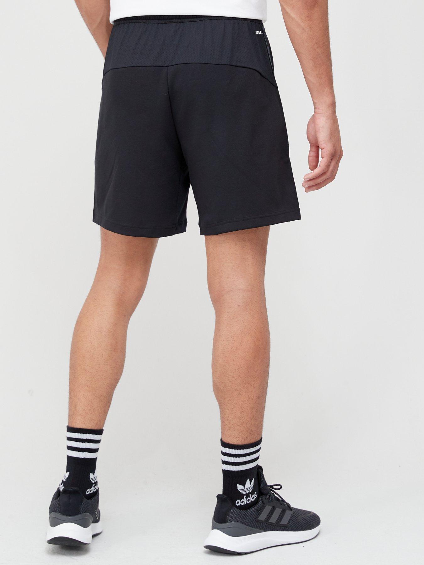 Men Tape Shorts - Black/White
